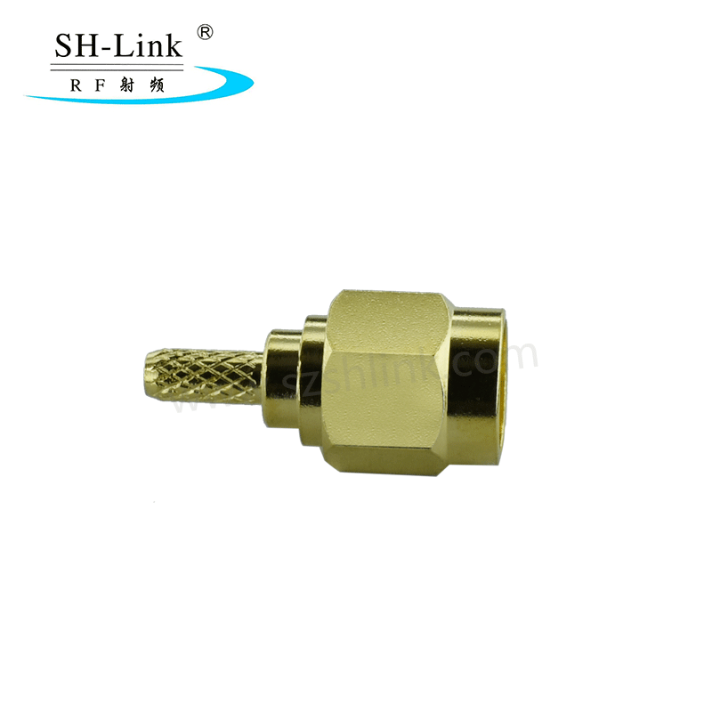 RF SMA coaxial male connector for RG316 RG174 cable